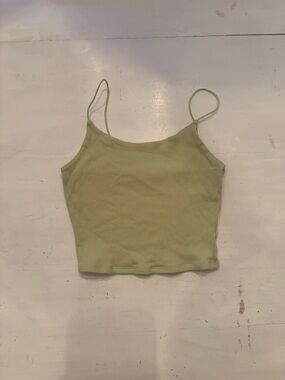 Garage Light Sage Ribbed Camisole Tank